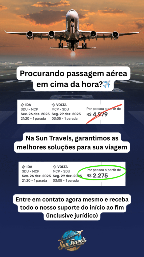 Promoção passagens aéreas Sun Travels